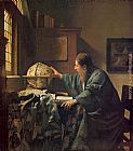 Johannes Vermeer The Astronomer painting